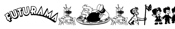 Futurama All Hail The Hypnotoad font preview